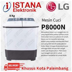 LG MESIN CUCI 2 TABUNG 8 KG P8000N