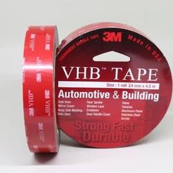 Isolasi Bolak Balik Double Tape 3M VHB 24MM x 4.5M Merah Original
