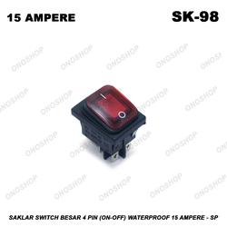 Jual Saklar 4 Kaki On Off 30A Waterproof / Switch 4 Pin 30A Besar Anti ...