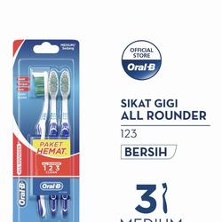 Oral B Sikat Gigi All Rounder medium / sedang isi 3