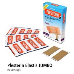 Plesterin kain elastis jumbo isi 50, plester luka elastis jumbo