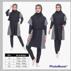 BAJU RENANG MUSLIMAH JUMBO DEWASA BAJU RENANG WANITA PAKAIAN RENANG 2