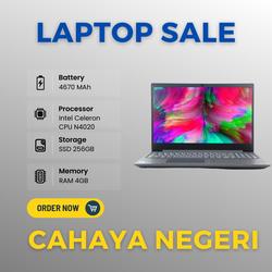 PROMO LAPTOP Lenovo V15-IGL SSD 256GB & 1 SLOT HDD FREE INSTALL + TAS