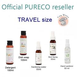 PURECO TRAVEL SIZE / pureco detergent dish soap 100ml / hand sanitizer