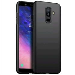 Case Samsung A8 2018/A8 Plus Softcase Premium Black Casing Black Doff