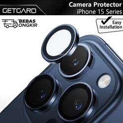 Tempered Glass Kamera iPhone 15 Pro Max Plus Getgard Ring Lens
