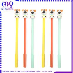 Pulpen Gel Karakter Puppy Lucu Pena 0.5mm Pulpen Alat Tulis Anak