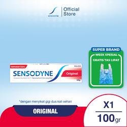 Sensodyne Pasta Gigi Sensitif Essensial Original 100gr GET Tas Lipat