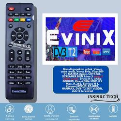 Remot Remote Receiver STB DVB T2 Parabola Evinix H-1 RECEIVER PARABOLA