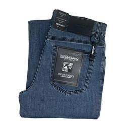 Celana Jeans Standar Stretch ZG BOSS Warna Sea Blue Blue - Regular Fit
