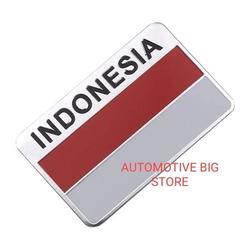 Emblem Lambang Merah Putih Bendera Indonesia Plat Besi 8 cm