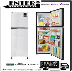 PANASONIC NR BB211Q S - KULKAS PANASONIC GLASSDOOR INVERTER 210L 196L