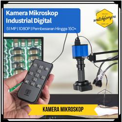 Kamera Mikroskop Digital 1080 P with LED Industrial 150X 51MP Lab