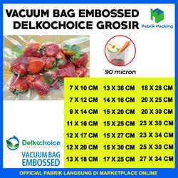 PLASTIK VACUUM VACUM SEALER MAKANAN EMBOSS EMBOSSED / BINTIK SATUAN