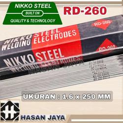 50BATANG Kawat Las 1.6 mm x 250 mm Nikko Steel RD260 Welding Electrode