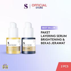 SOMETHINC [2 PCS] New Layering Serum Best Seller - (Lemonade Vit C, Revive Potion 3% Arbutin, 5% Mandelic Exfoliating, Calm Down Serum, 10% Lactic Peeling, Hyaluronic, Hylapore Serum, 2% BHA Salicylic Acid, 60% Vita Propolis, Dark Spot Reducer Ampoule) - BRIGHTENING