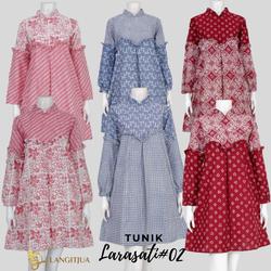 Larasati 01-02 | Tunik Batik Cap Garutan Busui friendly - Langitjua Ba