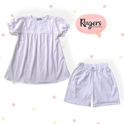 Rugers By Kayamani - Setelan Anak Perempuan - setelan anak polos white