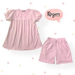Rugers By Kayamani - Setelan Anak Perempuan - setelan anak polos pink