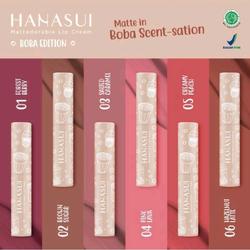 Hanasui Mattedorable Lip Cream Boba Edition | Original | BPOM