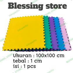 Puzzle matras lantai 100x100x1 cm lantai anak/tikar/karpet/Playground