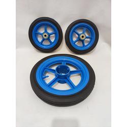 Ban depan atau belakang motif bintang bearing 6200 sepeda roda tiga - Biru, Ban depan