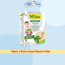 Milna Bubur Bayi Wgain 6 Bulan Ayam Bayam 120gr