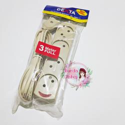 Stop Kontak 4 Lubang + Kabel 3 meter SNI