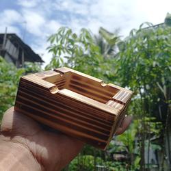 asbak kayu unik jati belanda