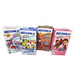 Susu Indomilk Kids UHT Coklat Stroberi Vanila Full Cream 115 ml - Coklat
