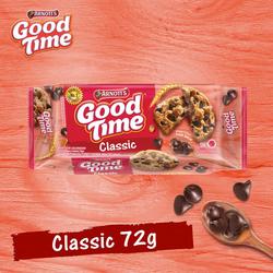 Good Time Cookies 72 gr Classic Double Choc Rainbow Snack Goodtime - Double Choc