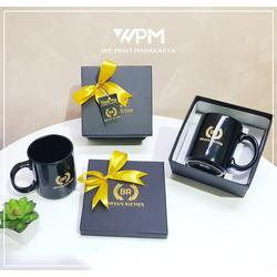 CUSTOM MUG HITAM + HARDBOX ECERAN / SATUAN / PAKET