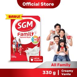 SGM Family Yummi Nutri Creamy Vanila Susu Keluarga 330gram (ALD)