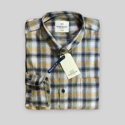 Peternation wool flanel basic panjang regular fit F1030 Pria Casual Kotak Baju