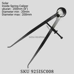 Solar jangka lubang manual 8" inside spring caliper 200 mm alat ukur