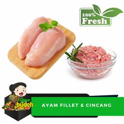 dada ayam, paha ayam fillet, cincang SEGAR