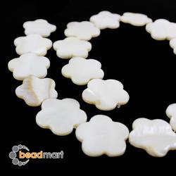 Manik Kerang, Flower, 25mm, 1 Renteng, Bahan Aksesoris