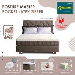 Quantum Kasur Orthopedic Posture Master Pocket Latex Zipper Brown