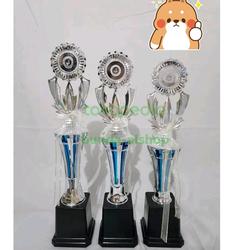 trophy piala tropi set silver bagus mewah