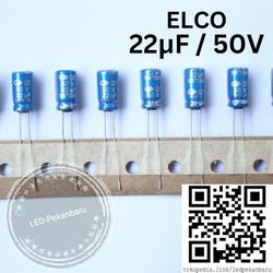 ELCO 22uF 50V KAPASITOR ELKO 22 uF 50 V