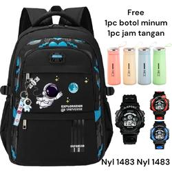 Tas ransel anak sekolah SD laki laki banyak bonusnya