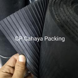 Karpet karet garis anti slip tebel 4mm x 120cm x 50cm