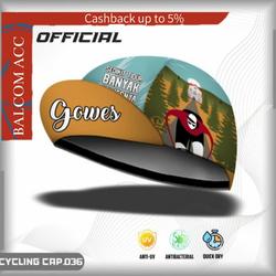 TOPI SEPEDA GOWES | CYCLING CAP | TOPI MTB FULLPRINTING