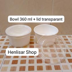 Jual Paper Cup Bowl Ayam + Tutup Mangkok Kertas Tahan Panas - 12 OZ 360 ...