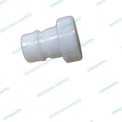 cucut mulut kran taman ½in PVC putih