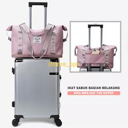 Tas Lipat Portable / Tas Lipat Ekspansi / Tas Lipat Travel / Tas Gym Wanita