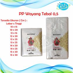Plastik PP Wayang 05 / Plastik Bening Kiloan 10 x 15 12 x 20 13 x 25 14 x 25 cm / Snack / Packing