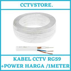 KABEL CCTV RG59 PLUS POWER HARGA PER 1 METER