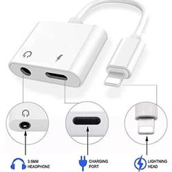Open Mix Lighting To Jack 3.5mm 2in1 Aku Dual Splitter For iPhon Ipad