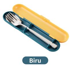 PREMIUM SENDOK GARPU STAINLESS STEEL CAMPING OUTDOOR TRAVELING